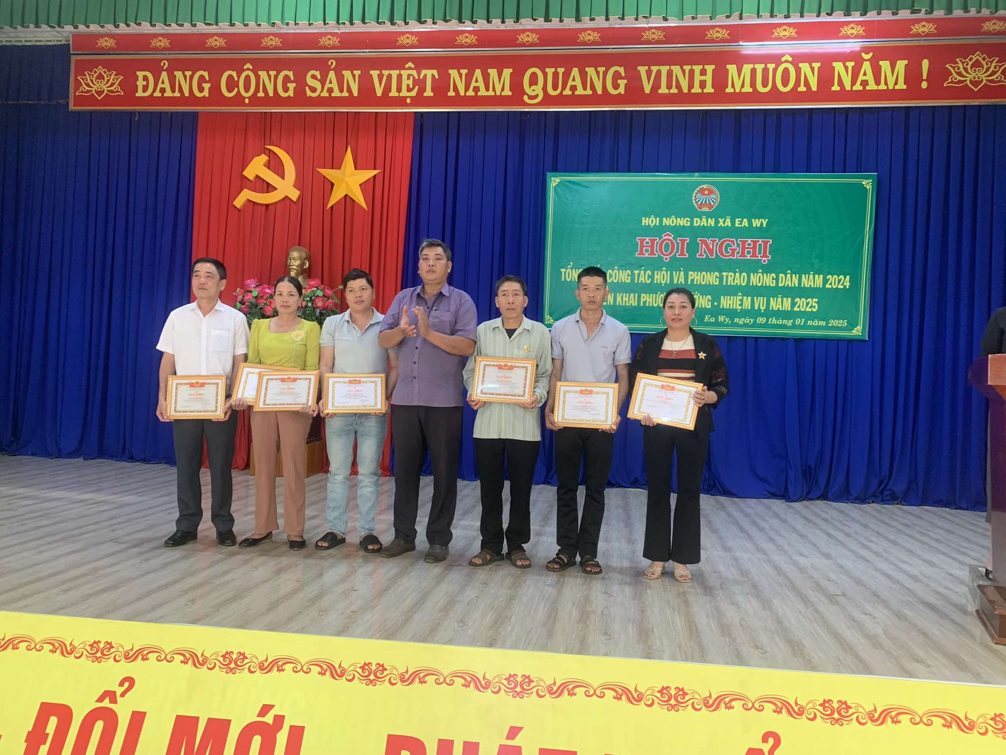 Hội Nông dân xã Ea Wy tổ chức Hội nghị tổng kết công tác năm 2024